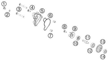 Explosionsgrafik WASSERPUMPE