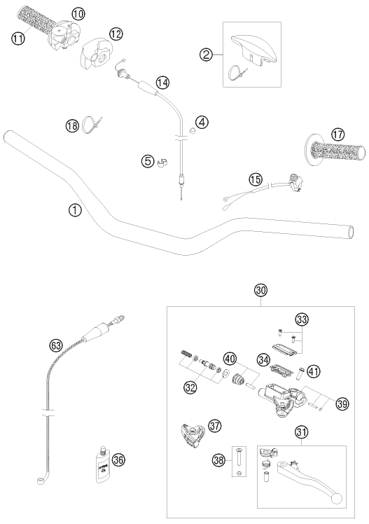 Explosionsgrafik LENKER, ARMATUREN