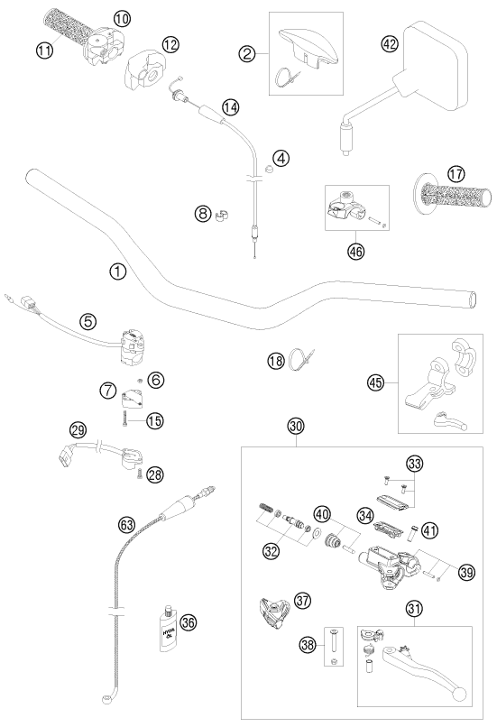 Explosionsgrafik LENKER, ARMATUREN