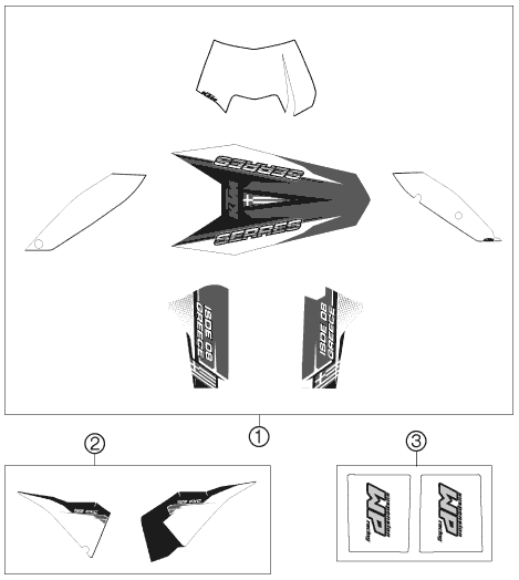 Explosionsgrafik DEKOR
