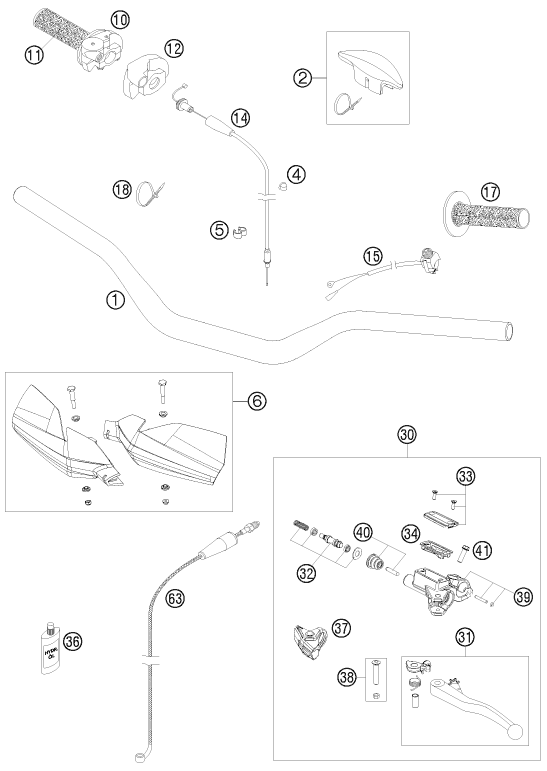 Explosionsgrafik LENKER, ARMATUREN