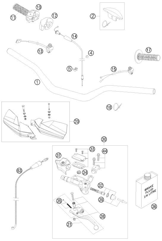 Explosionsgrafik LENKER, ARMATUREN