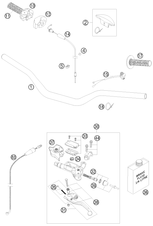 Explosionsgrafik LENKER, ARMATUREN