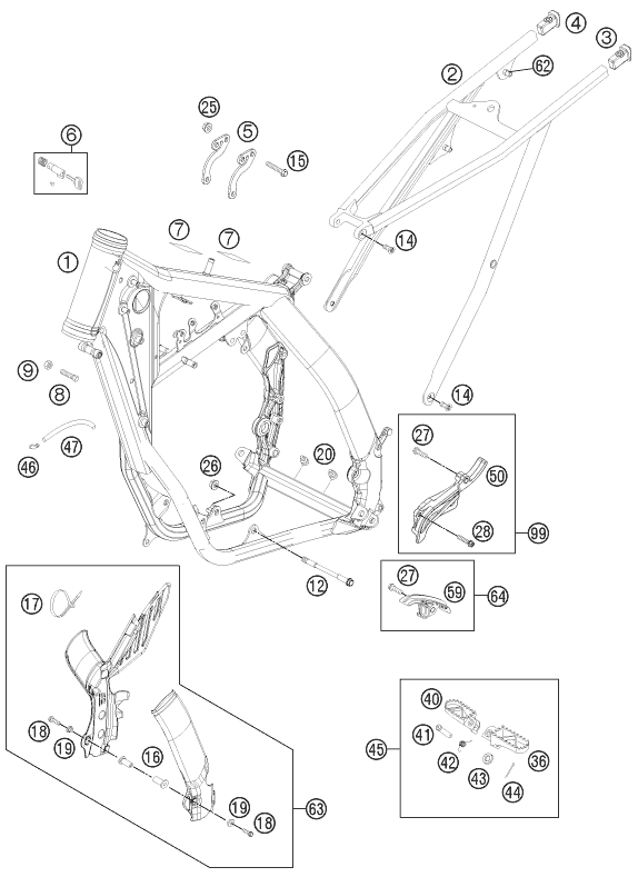 Explosionsgrafik RAHMEN