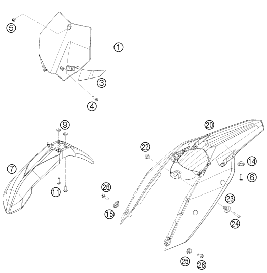 Explosionsgrafik MASKE, KOTFLÜGEL