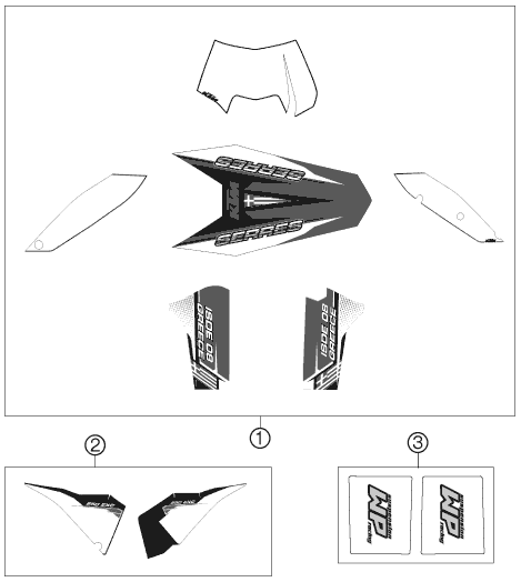 Explosionsgrafik DEKOR