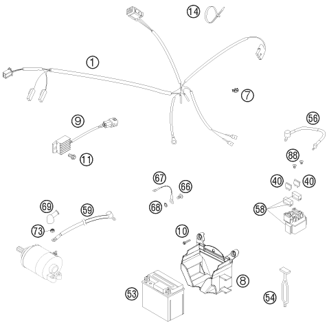 Explosionsgrafik KABELSTRANG