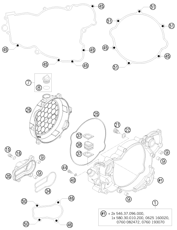 Explosionsgrafik KUPPLUNGSDECKEL