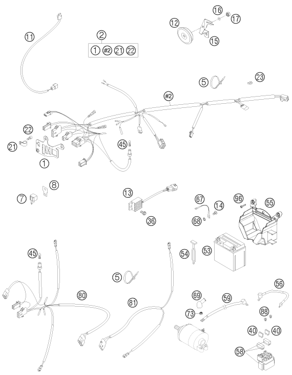 Explosionsgrafik KABELSTRANG