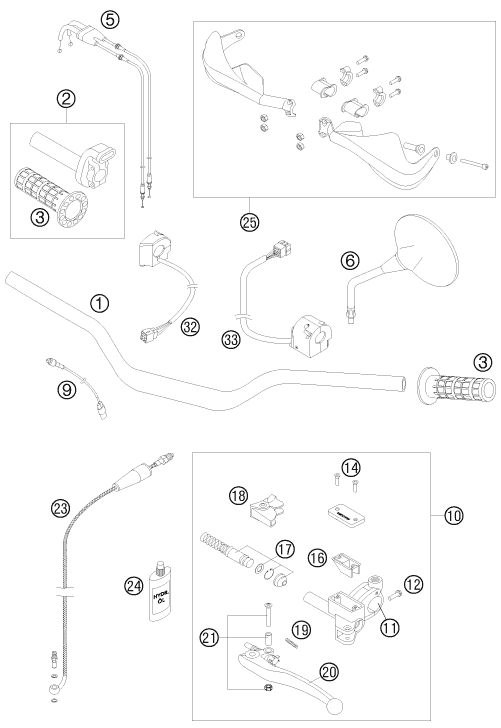 Explosionsgrafik LENKER, ARMATUREN