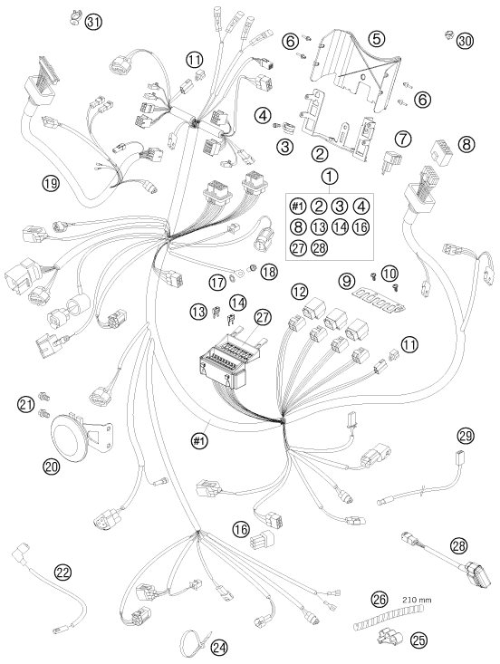 Explosionsgrafik KABELSTRANG