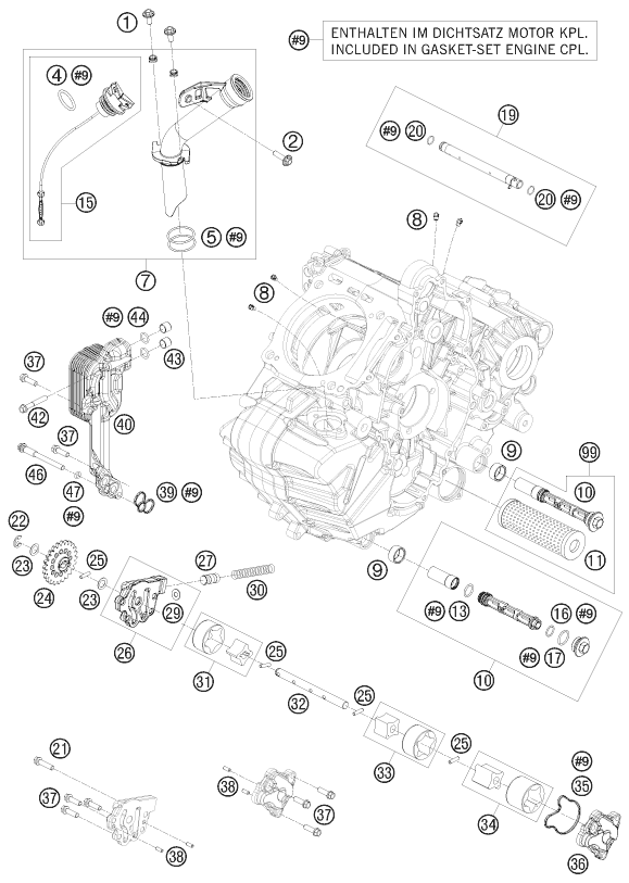 Explosionsgrafik SCHMIERSYSTEM