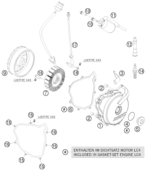 Explosionsgrafik ZÜNDANLAGE