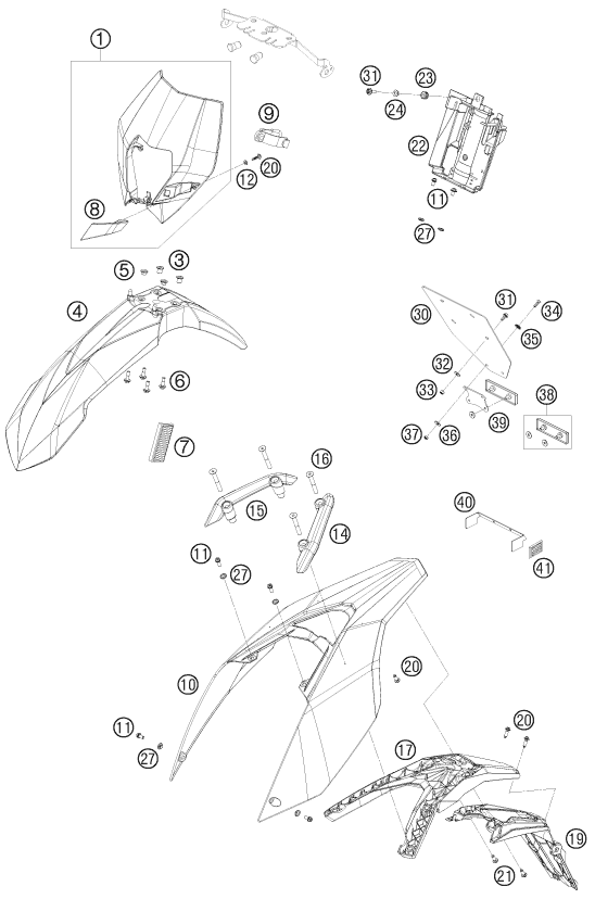 Explosionsgrafik MASKE, KOTFLÜGEL
