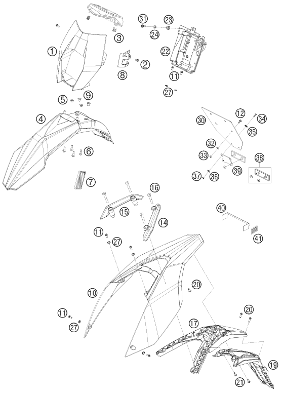 Explosionsgrafik MASKE, KOTFLÜGEL