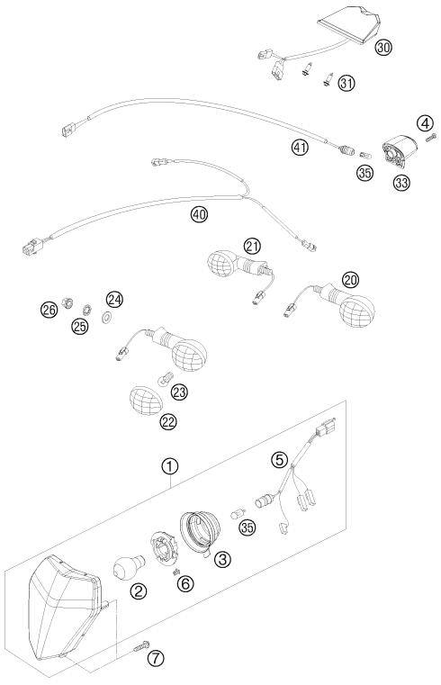 Explosionsgrafik LICHTANLAGE
