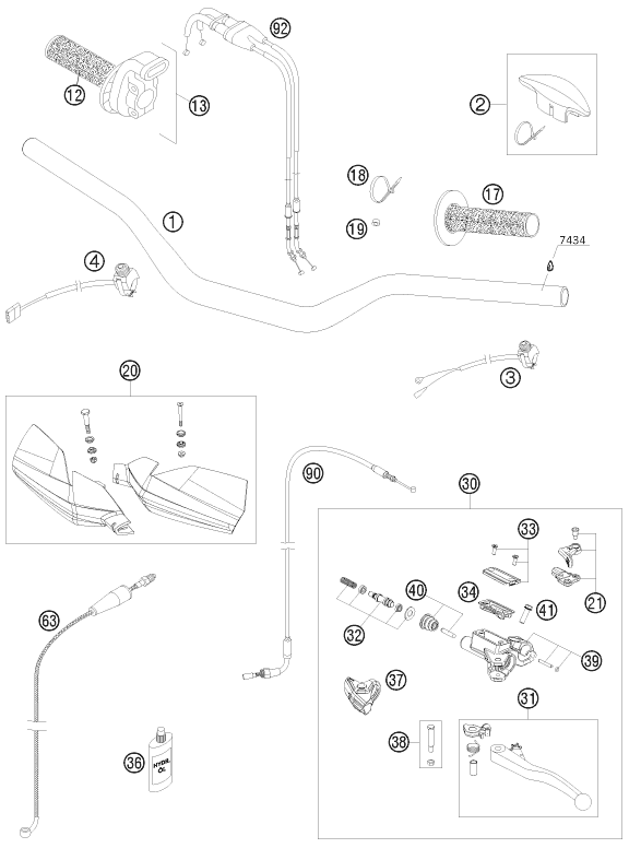 Explosionsgrafik LENKER, ARMATUREN