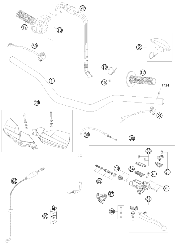 Explosionsgrafik LENKER, ARMATUREN