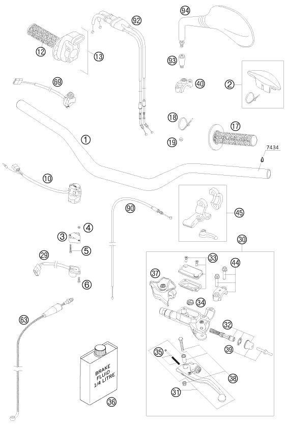 Explosionsgrafik LENKER, ARMATUREN