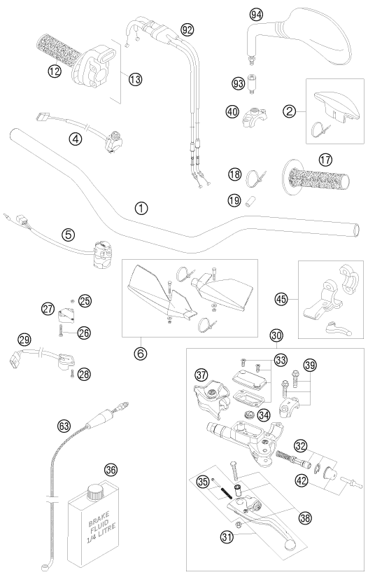 Explosionsgrafik LENKER, ARMATUREN
