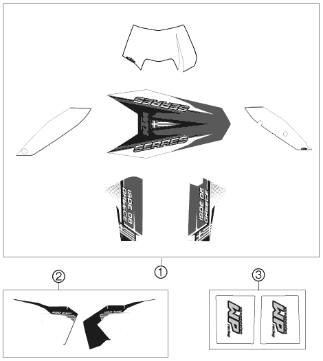 Explosionsgrafik DEKOR
