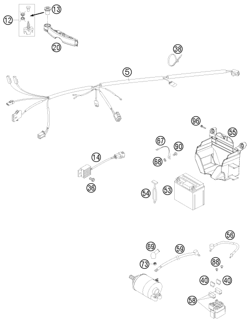 Explosionsgrafik KABELSTRANG