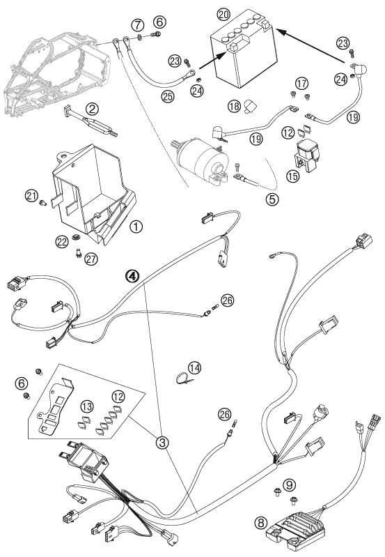 Explosionsgrafik KABELSTRANG