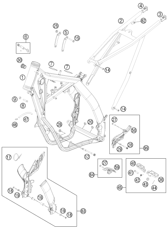 Explosionsgrafik RAHMEN