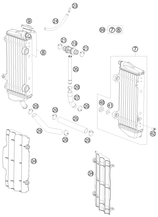 Explosionsgrafik KÜHLSYSTEM