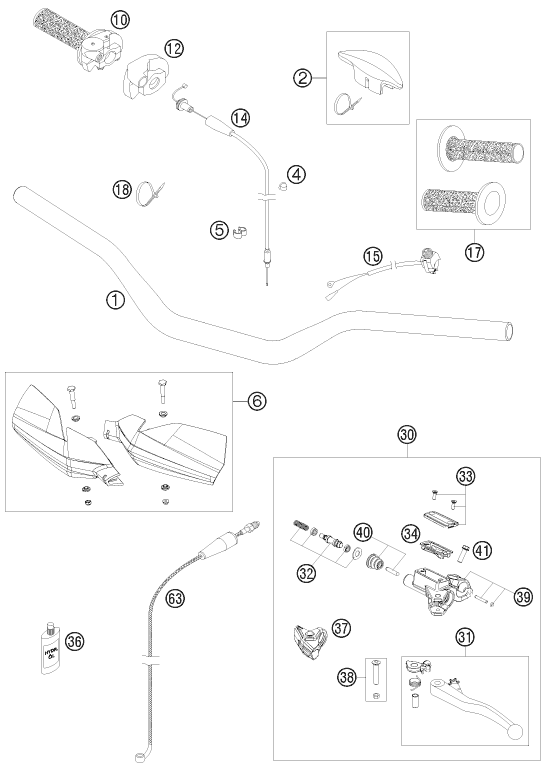 Explosionsgrafik LENKER, ARMATUREN