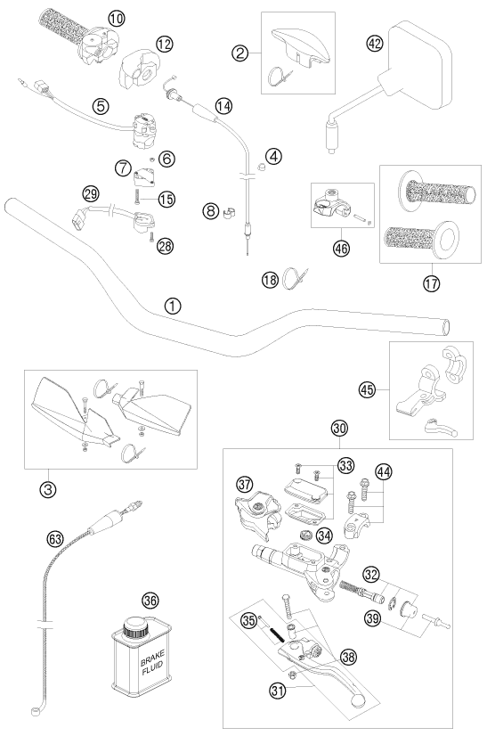 Explosionsgrafik LENKER, ARMATUREN