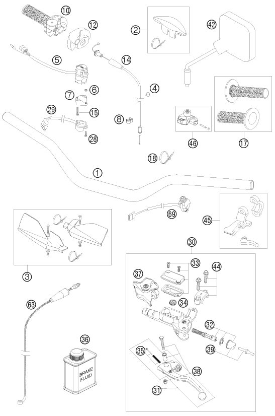 Explosionsgrafik LENKER, ARMATUREN