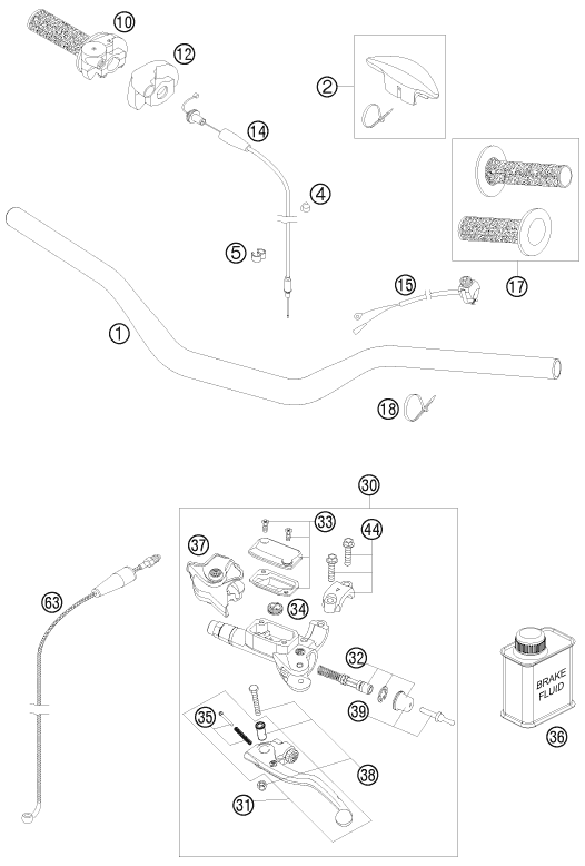 Explosionsgrafik LENKER, ARMATUREN