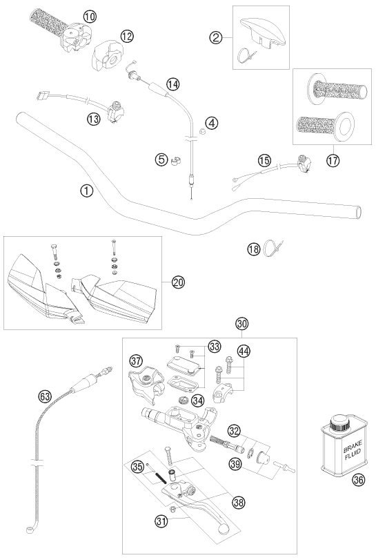 Explosionsgrafik LENKER, ARMATUREN