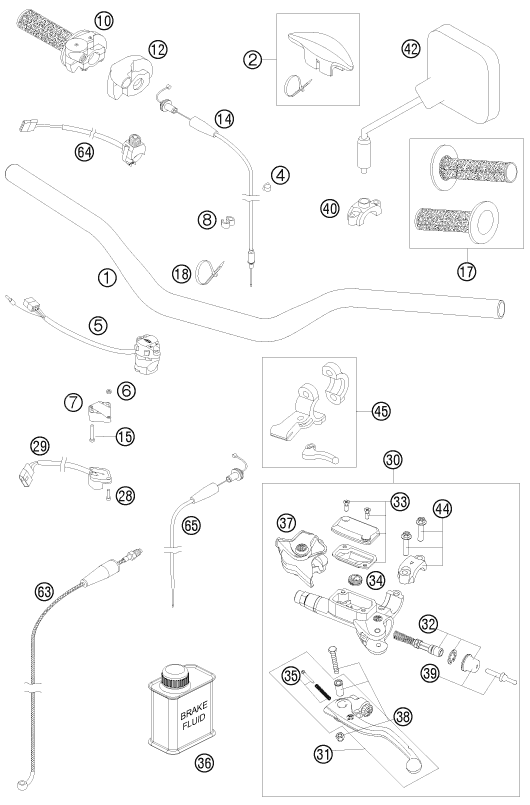 Explosionsgrafik LENKER, ARMATUREN