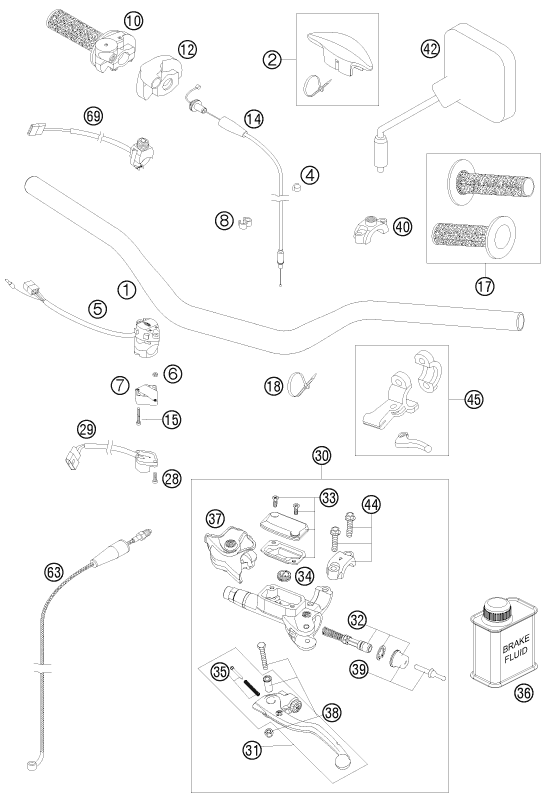 Explosionsgrafik LENKER, ARMATUREN