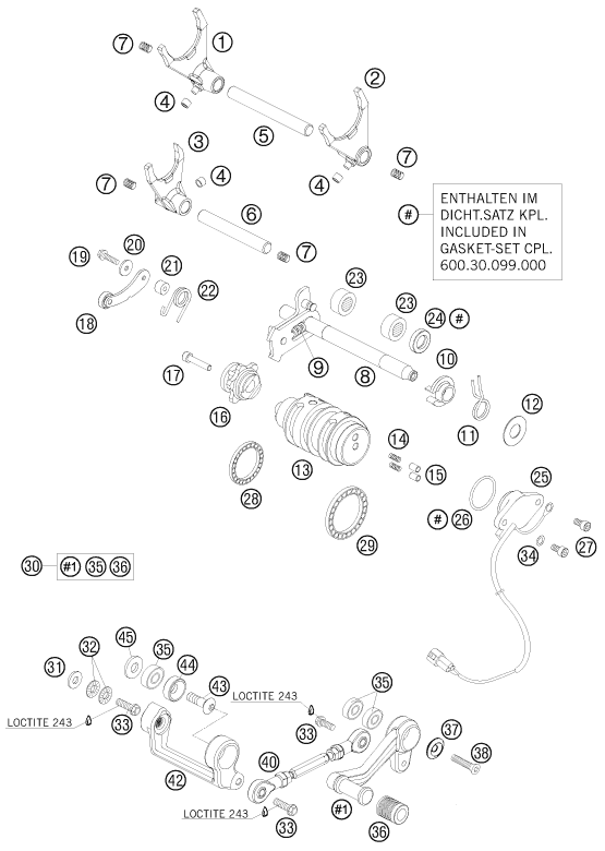 Explosionsgrafik SCHALTUNG