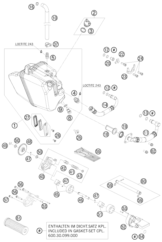Explosionsgrafik SCHMIERSYSTEM