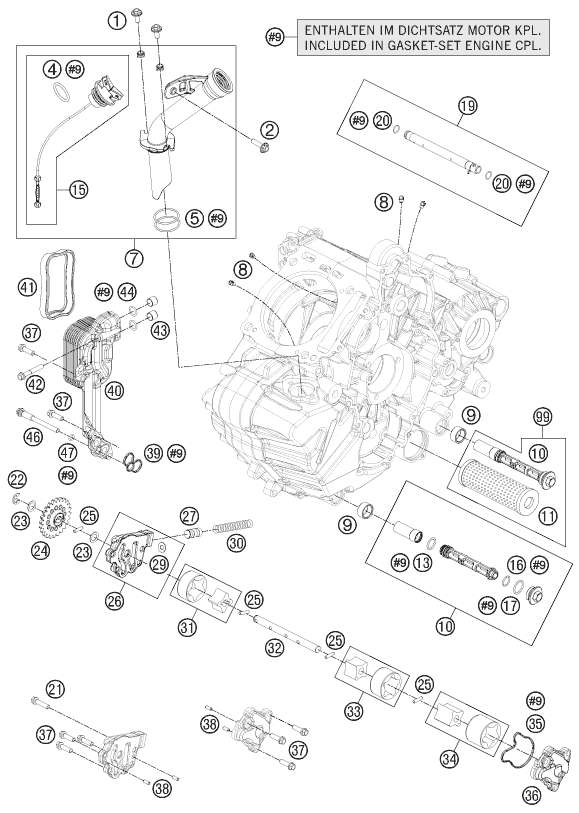 Explosionsgrafik SCHMIERSYSTEM