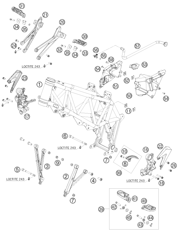 Explosionsgrafik RAHMEN