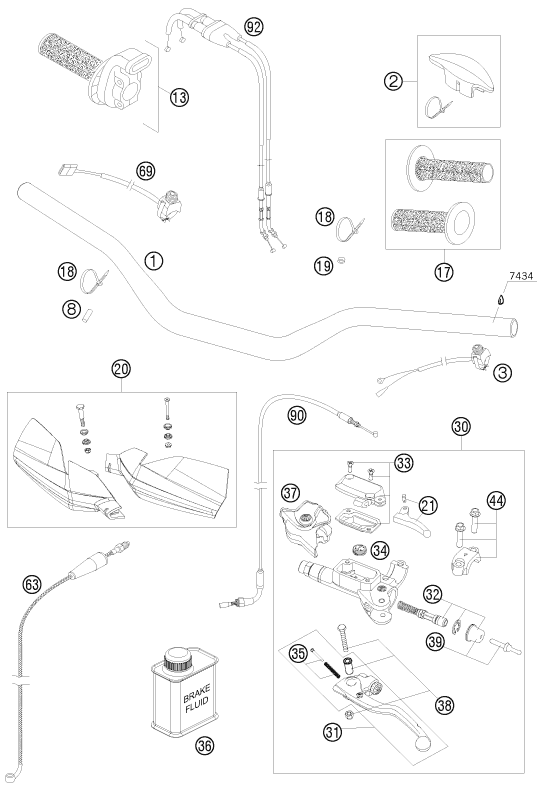 Explosionsgrafik LENKER, ARMATUREN