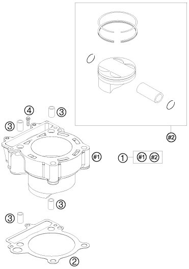 Explosionsgrafik ZYLINDER