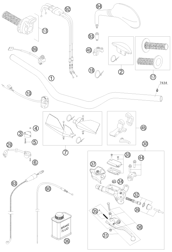 Explosionsgrafik LENKER, ARMATUREN