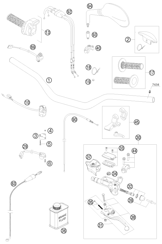 Explosionsgrafik LENKER, ARMATUREN