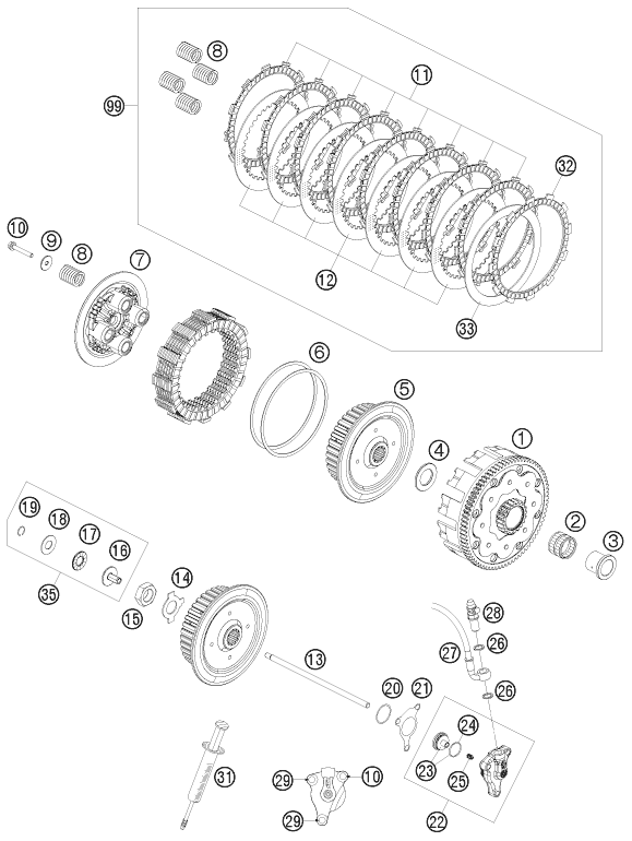 Explosionsgrafik KUPPLUNG