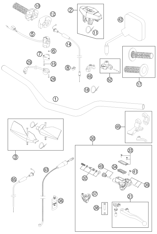 Explosionsgrafik LENKER, ARMATUREN