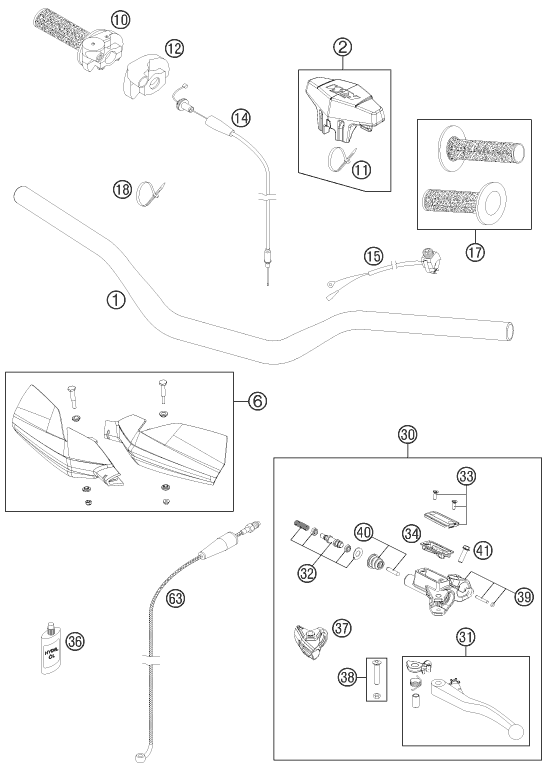 Explosionsgrafik LENKER, ARMATUREN
