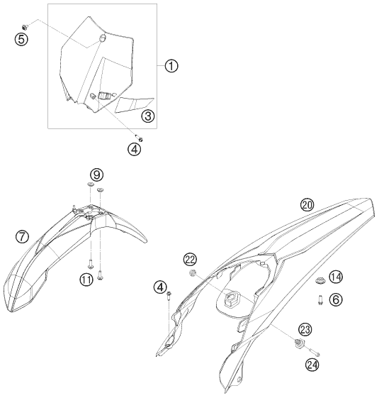 Explosionsgrafik MASKE, KOTFLÜGEL