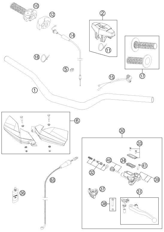 Explosionsgrafik LENKER, ARMATUREN