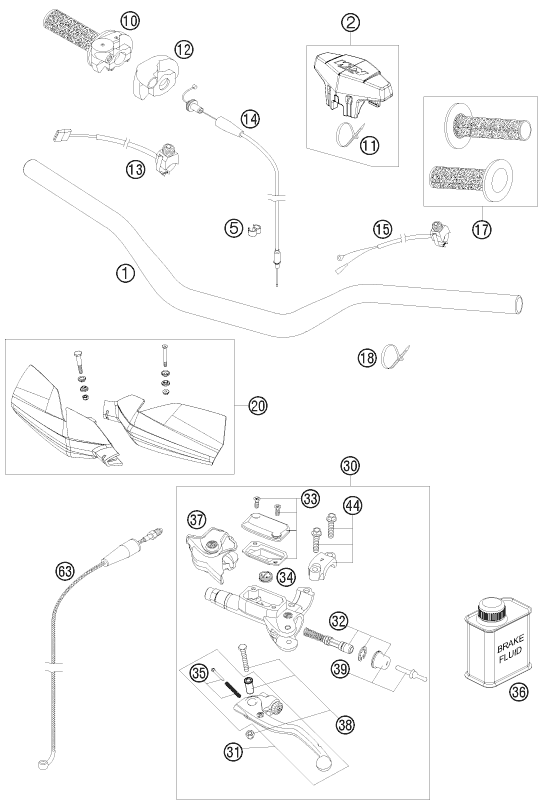 Explosionsgrafik LENKER, ARMATUREN